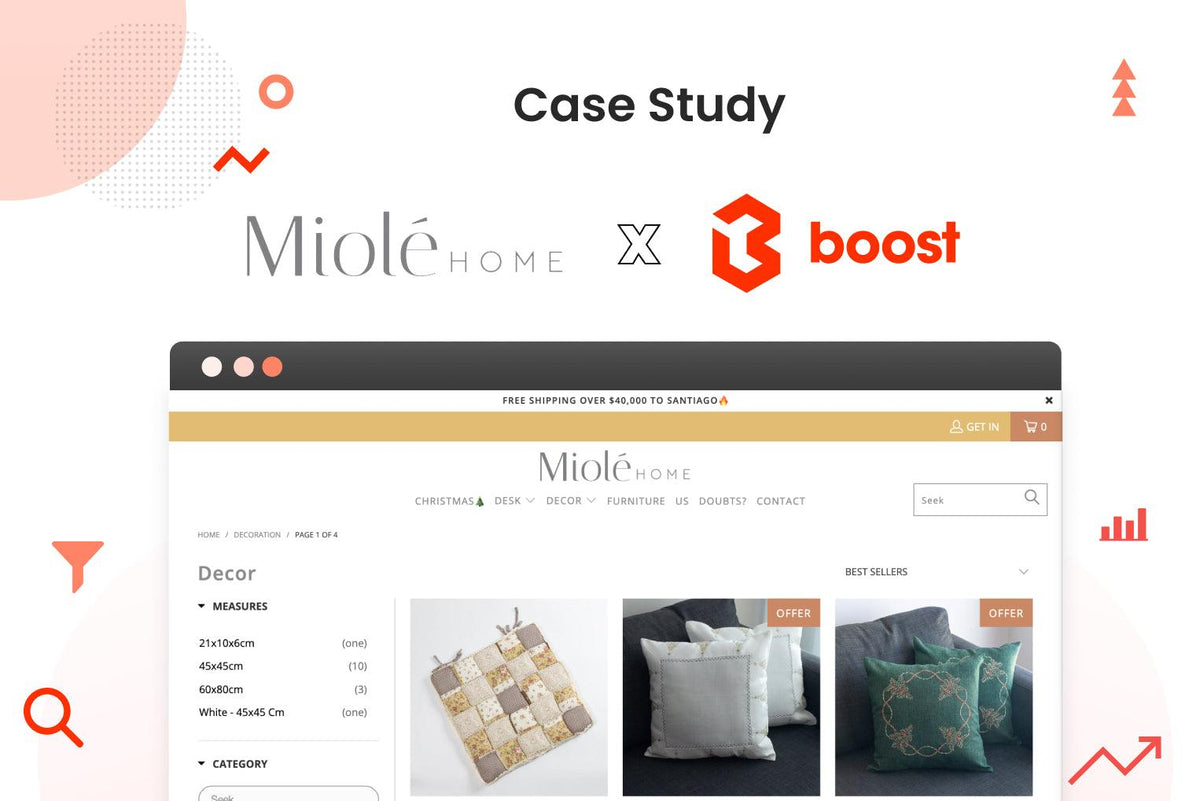 Case Study: How Boost Product Filter & Search helps Miolé Home With Senior Customers