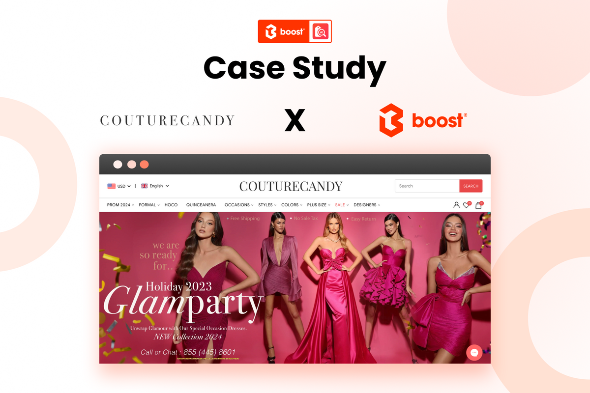 Case Study: Couture Candy Transforms Women's Occasional Dress Shopping with Boost AI
