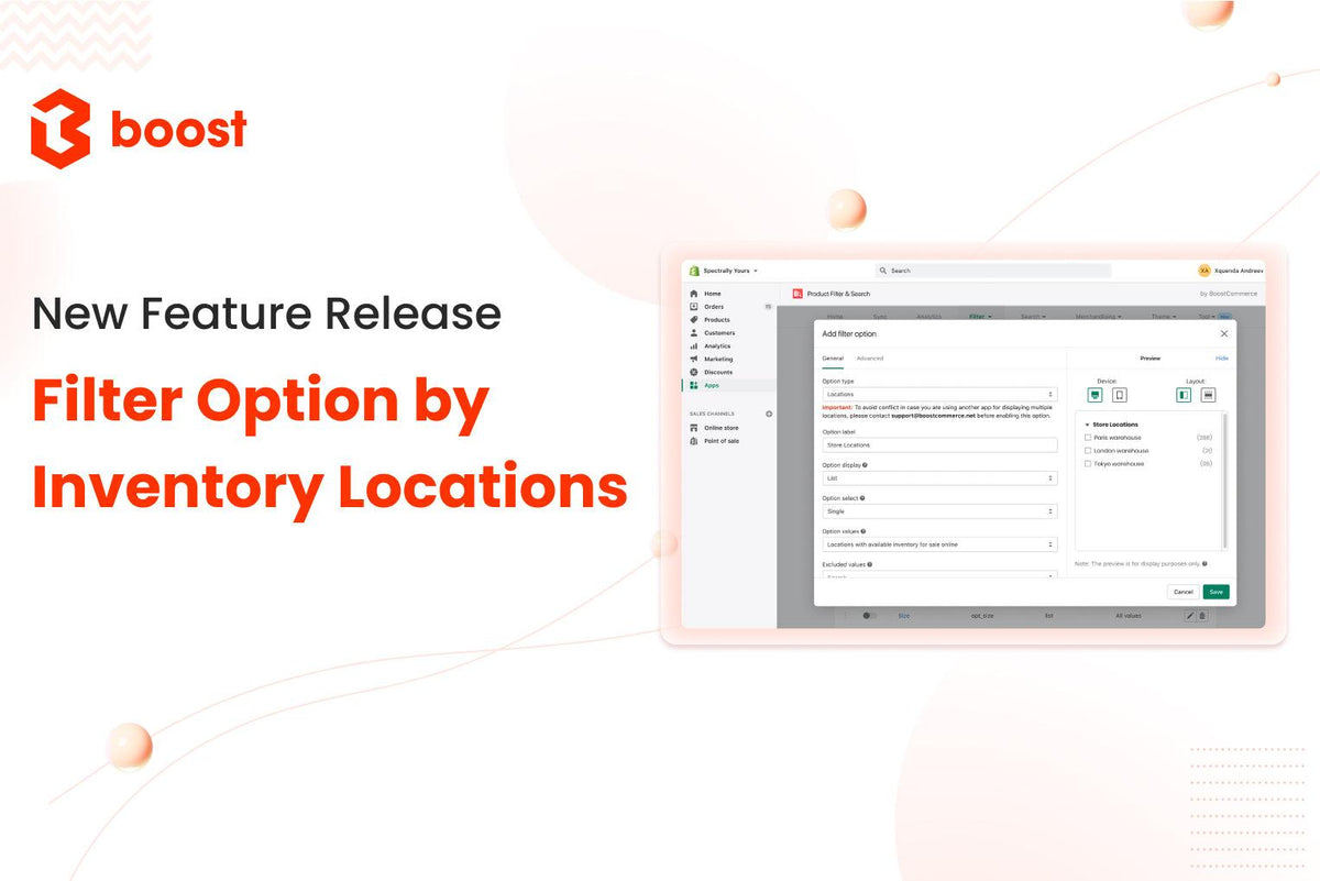 Introducing the new filter option: Filter by Inventory Locations