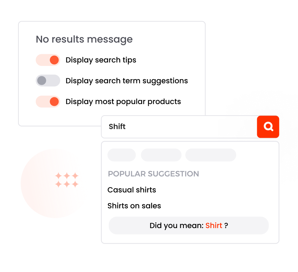 no result suggestion | boost ai search and discovery | boost product filter and search